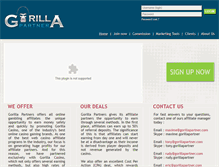 Tablet Screenshot of gorillapartner.com